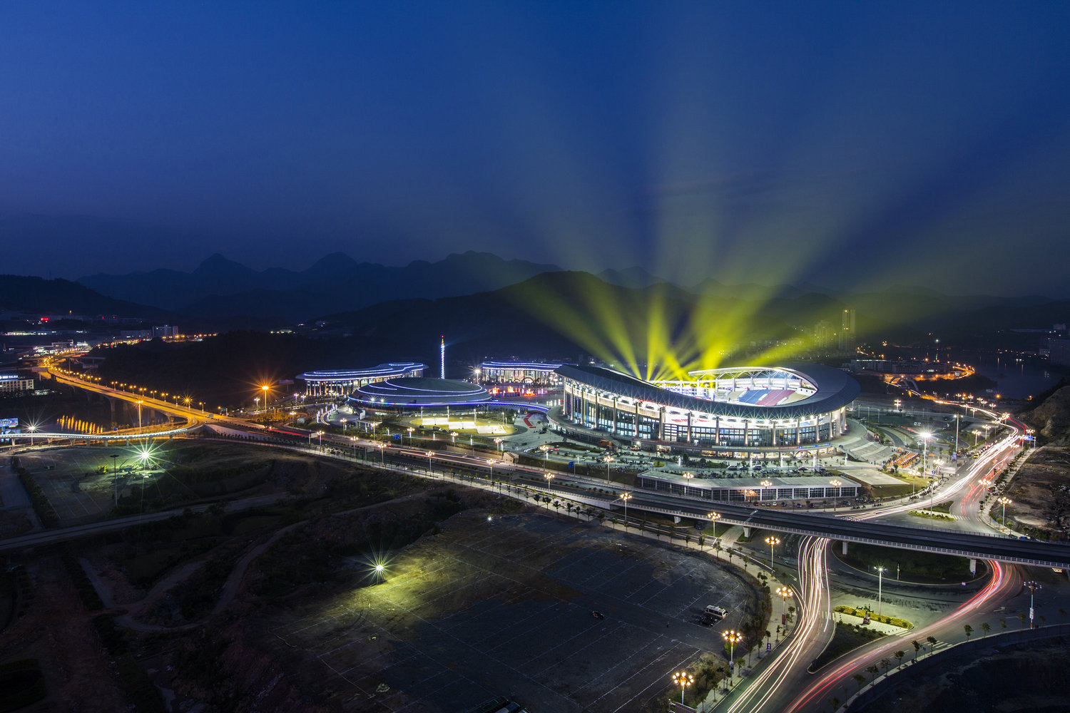 体育馆夜景