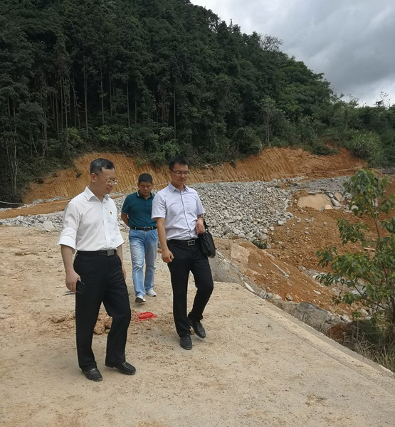 三元区长廖卫国调研指导防汛和灾后重建工作